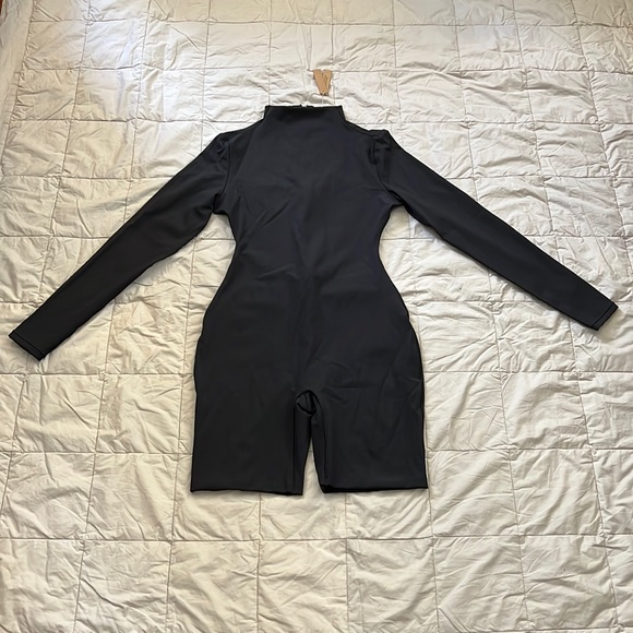 SKIMS Tops - SKIMS ALL-IN-ONE LONG SLEEVE MID THIGH ONESIE